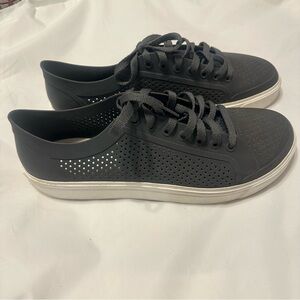 Crocs Men’s Gray Citilane Roka Court Lace-up Sneakers Size 12